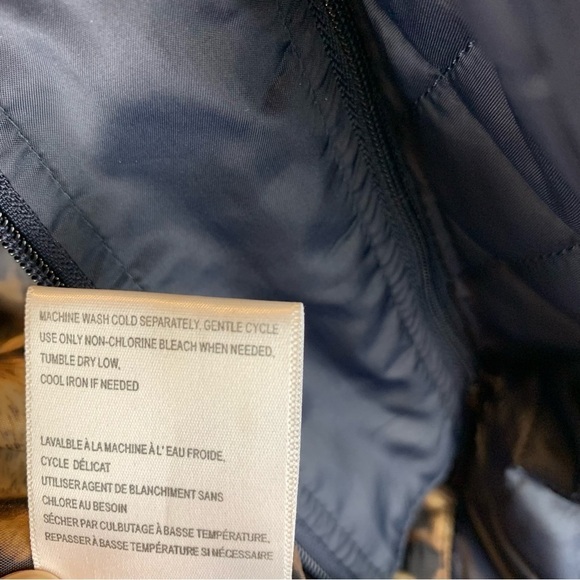 Laundry by Shelli Segal Black Puffer Coat Removable Hood Cheetah Lining sz XS - Picture 13 of 14